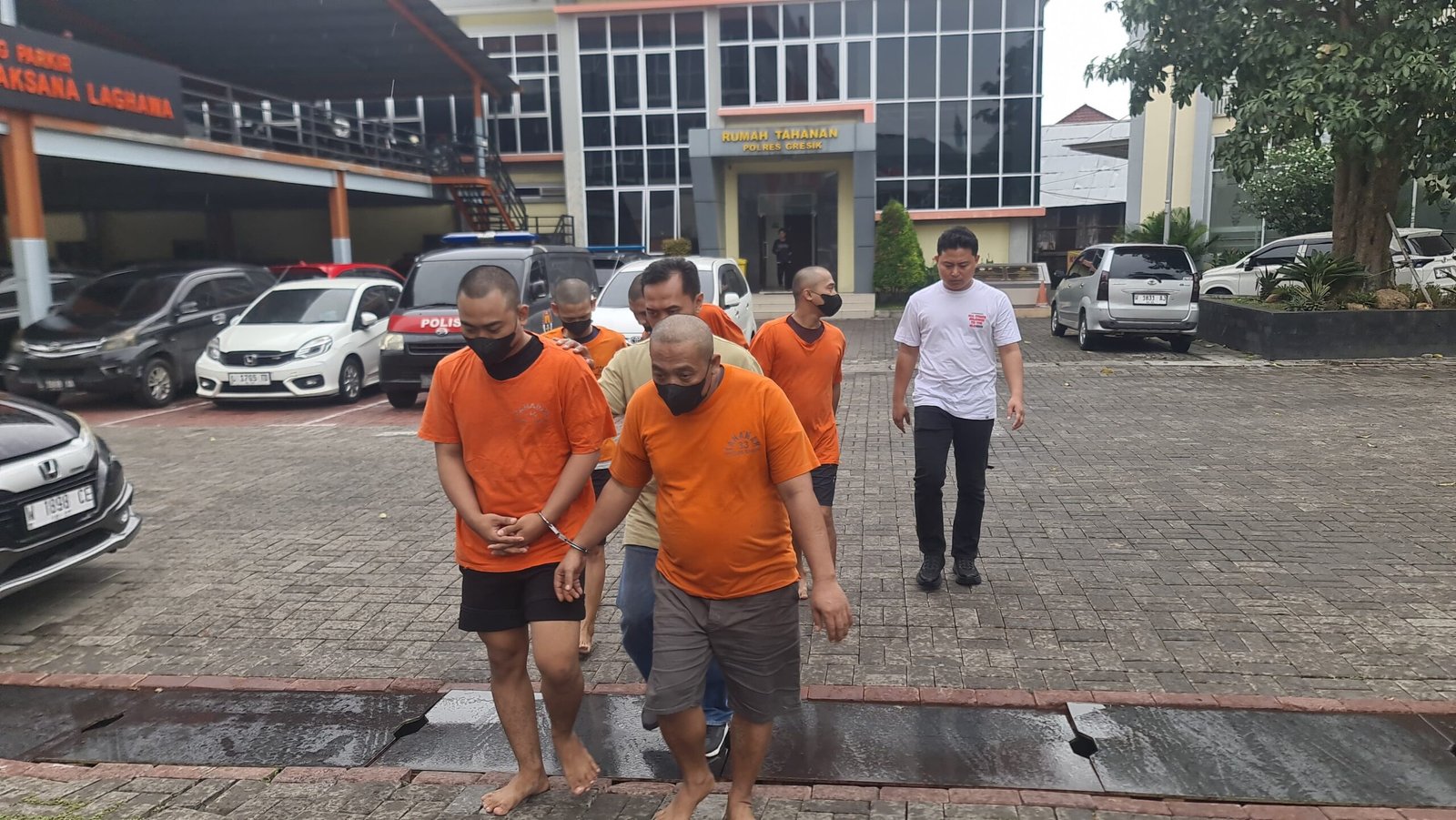 Satresnarkoba Polres Gresik Gulung Jaringan Narkoba Antarwilayah, Lima Pengedar Ribuan Pil Koplo dan Sabu Disikat