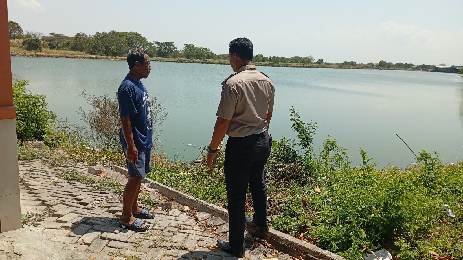 Wujudkan Ketahanan Pangan, Polsek Duduksampeyan Eksplorasi Potensi Tambak Gresik